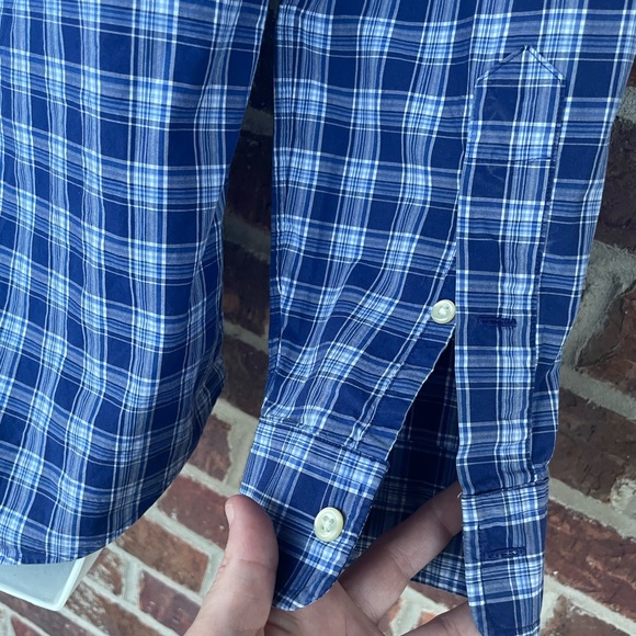 Men’s Ralph Lauren Blue Check Button Down Top Size Small - Picture 8 of 10